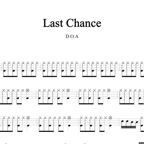 鼓谱*D.O.A_Last Chance.asp